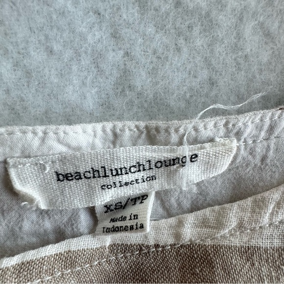 beachlunchlounge cotton / linen dress striped size XS - Picture 2 of 9